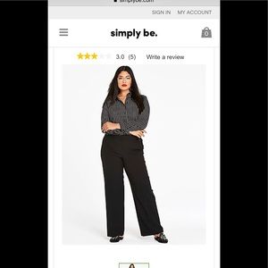 Dress Wide leg trousers